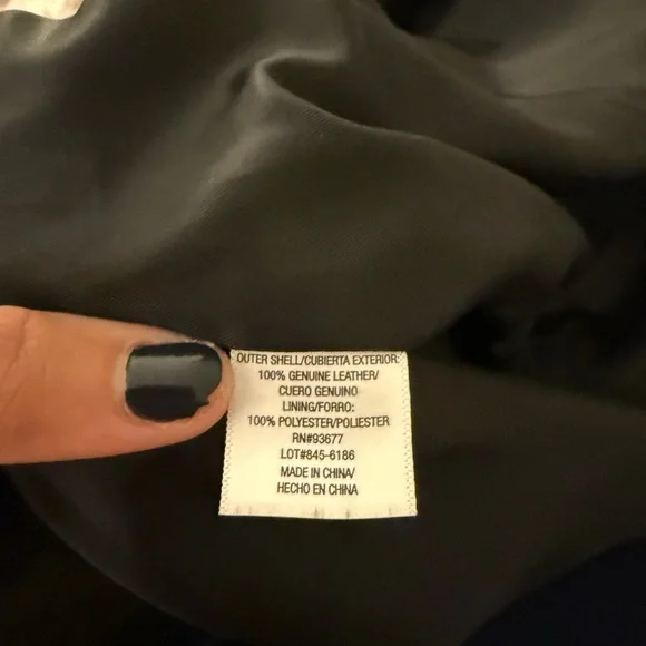 Genuine Leather Moto Jacket Womens XL Ana - Picture 6 of 7